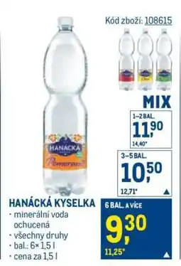 Makro Hanácká kyselka nabídka