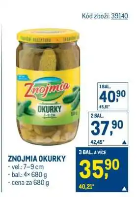 Makro Znojmia Okurky nabídka