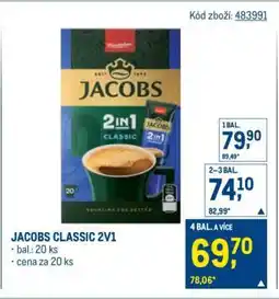 Makro JACOBS CLASSIC 2V1 nabídka