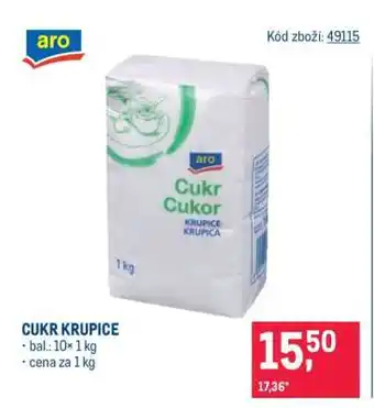 Makro Cukr krupice nabídka