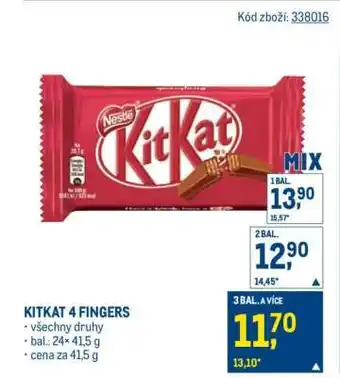 Makro KitKat 4 Fingers nabídka