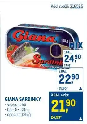 Makro Giana Sardinky nabídka