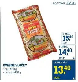 Makro Ovesné vločky nabídka