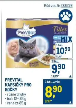 Makro PREVITAL Kapsičky pro kočky nabídka