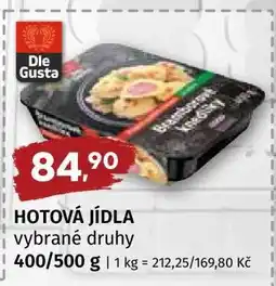 Terno Hotová jídla - vybrané druhy nabídka