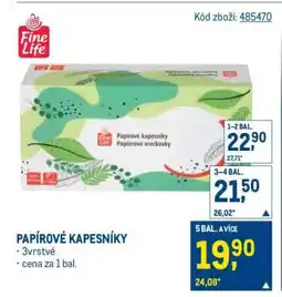 Makro Papírové kapesníky nabídka