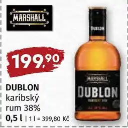 Terno Dublon karibský rum 38% nabídka