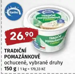 Terno Tradiční pomazánkové nabídka