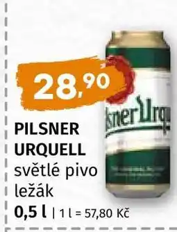 Terno PILSNER URQUELL světlé pivo ležák nabídka