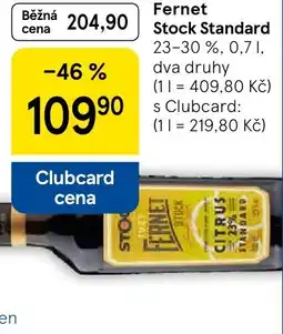 Tesco Fernet Stock Standard 23-30 % nabídka