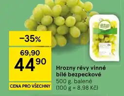 Tesco Hrozny révy vinné bílé bezpeckové nabídka