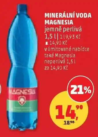 Penny Market Minerální voda Magnesia jemně perlivá 1,5 l nabídka