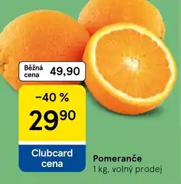 Tesco Pomeranče nabídka