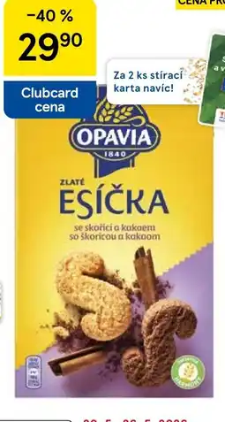 Tesco Opavia Zlaté oplatky a sušenky nabídka