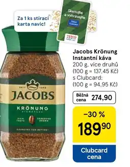 Tesco Jacobs Krönung Instantní káva nabídka