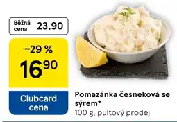 Tesco Pomazánka česneková se sýrem nabídka