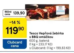 Tesco Tesco Vepřová Žebírka s BBQ omáčkou nabídka