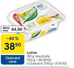 Tesco Lučina nabídka