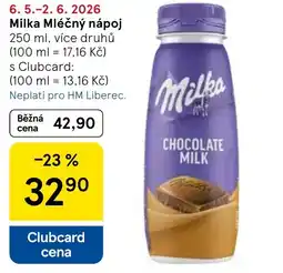 Tesco Milka Mléčný nápoj nabídka