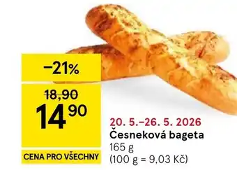 Tesco Česneková bageta nabídka