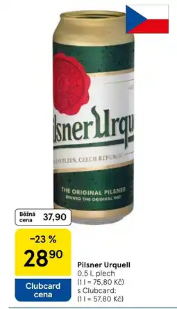 Tesco Pilsner Urquell nabídka