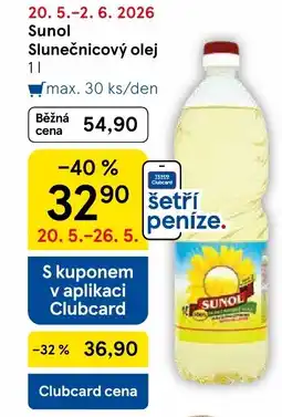 Tesco Sunol Slunečnicový olej nabídka