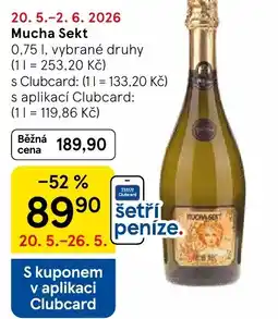Tesco Mucha Sekt nabídka