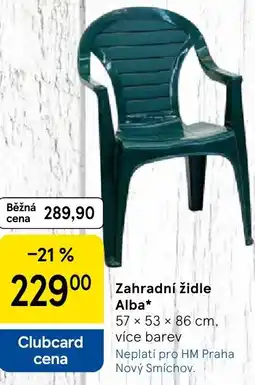 Tesco Zahradní židle Alba nabídka