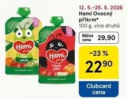 Tesco Hami Ovocný příkrm nabídka