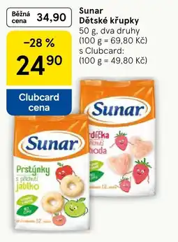 Tesco Sunar Dětské křupky nabídka