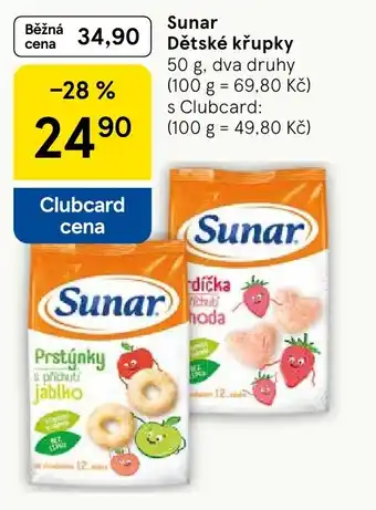 Tesco Sunar Dětské křupky nabídka