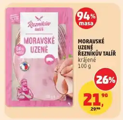 Penny Market MORAVSKÉ UZENÉ ŘEZNÍKŮV TALÍŘ krájené 100 g nabídka