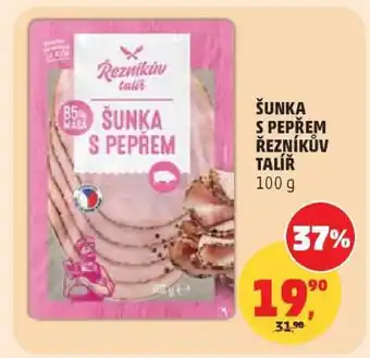 Penny Market ŠUNKA S PEPŘEM ŘEZNÍKŮV TALÍŘ 100 g nabídka