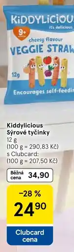 Tesco Kiddylicious Sýrové tyčinky nabídka