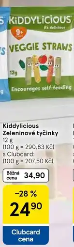 Tesco Kiddylicious Zeleninové tyčinky nabídka