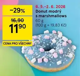Tesco Donut modrý s marshmallows nabídka