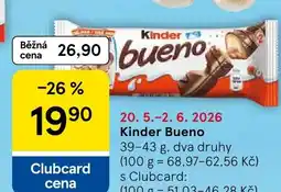 Tesco Kinder Bueno nabídka