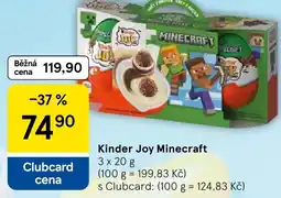 Tesco Kinder Joy Minecraft nabídka