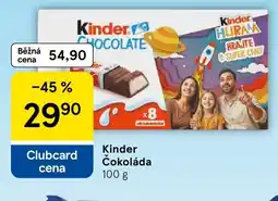 Tesco Kinder Čokoláda nabídka