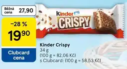 Tesco Kinder Crispy nabídka