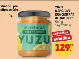 Penny Market Yuzu nápojový koncentrát Allnature nabídka