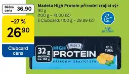Tesco Madeta High Protein přírodní zrající sýr nabídka