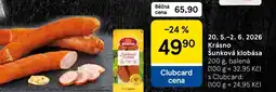 Tesco Krásno Šunková klobása nabídka