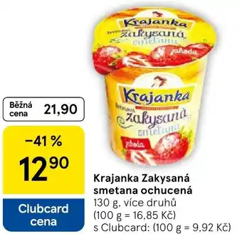 Tesco Krajanka Zakysaná smetana ochucená nabídka