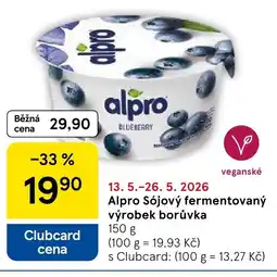 Tesco Alpro Sójový fermentovaný výrobek borůvka nabídka