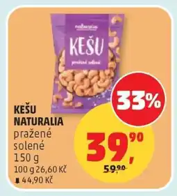 Penny Market KEŠU NATURALIA pražené solené 150 g nabídka