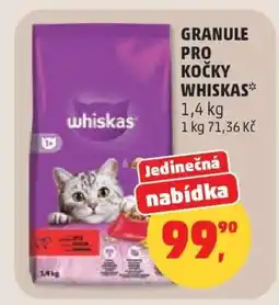 Penny Market GRANULE PRO KOČKY WHISKAS nabídka