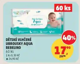 Penny Market Dětské vlhčené ubrousky Aqua Bebelino nabídka