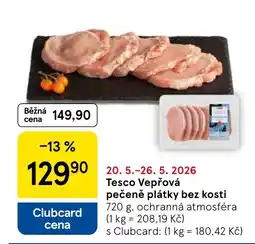 Tesco Tesco Vepřová pečeně plátky bez kosti nabídka