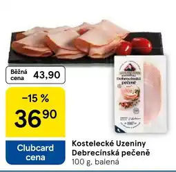 Tesco Kostelecké Uzeniny Debrecínská pečeně nabídka